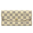 【財布】 LOUIS VUITTON ルイ ヴィトン ダミエアズール ポルトフォイユ エミリー 2つ折り長財布 二つ折り長財布 N63546 【中古】