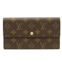 【未使用品】【財布】LOUIS VUITTON ルイ ヴィトン モノグラム ポシェット ポルトモネ クレディ 2つ折ファスナー長財布 二つ折り長財布 M61725 【中古】