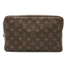 【バッグ】LOUIS VUITTON ルイ ヴィトン モノグラム トゥルース トワレット28 化粧ポーチ トラベルポーチ マルチポーチ クラッチバッグ M47522 【中古】