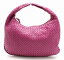 【バッグ】BOTTEGA VENETA ボッテガ ヴェネタ イントレチャート ホーボー ショルダーバッグ セミショルダー ワンショルダー レザー パープル 115653 V0013 5200 【中古】【k】