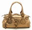【バッグ】Chloe クロエ パディントン ハンドバッグ ショルダーバッグ セミショルダー カーフ ゴールド 【中古】【k】