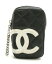 CHANEL シャネル カンボンライン シガレットケース タバコケース ポーチ マルチポーチ 小物入れ ソフトカーフ 黒 ブラック ホワイト A26732 【中古】【k】