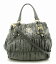 【バッグ】PRADA プラダ ギャザー ハンドバッグ ショルダーバッグ 2WAY 斜め掛けショルダー ナイロン レザー カーキ系 ゴールド金具 BN1792 【中古】【k】