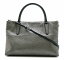 【バッグ】COACH コーチ ザ ソフト ボロー バッグ メタリック レザー トート 2WAY トートバッグ ショルダートート メタリックグレー 33621 【中古】【k】