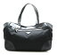 【バッグ】PRADA プラダ TESSUTO ショルダーバッグ ショルダー トートバッグ レザー NERO ブラック 黒 シルバー金具 【中古】【k】