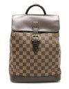 【バッグ】LOUIS VUITTON ルイ ヴィトン ダミエ ソーホー リュック リュックサック バックパック ショルダーバッグ N51132 【中古】【k】
