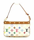 【バッグ】LOUIS VUITTON ルイ ヴィトン モノグラムマルチカラー ポシェット アクセソワール アクセサリーポーチ ブロン 白 ホワイト M92649 【中古】【k】