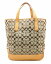 【バッグ】COACH コーチ シグネチャー トート ショルダートート キャンバス ジャガード レザー カーキベージュ ブラウン 茶 6093 【中古】【k】