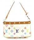 【バッグ】LOUIS VUITTON ルイ ヴィトン モノグラムマルチカラー ポシェット アクセソワール アクセサリーポーチ ブロン 白 ホワイト M92649 【中古】【k】