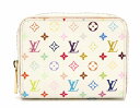 【財布】LOUIS VUITTON ルイ ヴィトン モノグラムマルチカラー ジッピーコインパース ラウンドファスナー コインケース 小銭入れ ブロン リッチ ピンク M93741 【中古】【k】