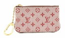 【財布】LOUIS VUITTON ルイ ヴィトン モノグラムミニラン ポシェット クレ キーホルダー付 コインケース 小銭入れ スリーズ ピンク M92238 【中古】【k】