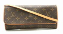 【バッグ】LOUIS VUITTON ルイ ヴィトン モノグラム ポシェットツインGM ショルダーバッグ 斜め掛けショルダー クラッチバッグ M51852 【中古】【u】