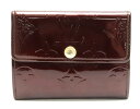 【財布】LOUIS VUITTON ルイ ヴィトン モノグラムヴェルニ ラドロー コインケース 小銭入れ レザー エナメルカーフ アマラント M93519 【中古】【s】