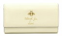 【財布】GUCCI グッチ アニマリエ コンチネンタルウォレット メタルビー BEE 蜂 2つ折長財布 レザー ライトベージュ 454070 【中古】【s】