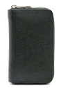 【財布】LOUIS VUITTON ルイ ヴィトン タイガ ジッピーコインパース コインケース 小銭入れ レザー カーフ アルドワーズ 黒 ブラック M32832 【中古】