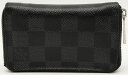 【財布】LOUIS VUITTON ルイ ヴィトン ダミエグラフィット ジッピー コインパース ラウンドファスナー コインケース 小銭入れ N63076 【中古】