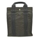 【バッグ】HERMES エルメス エールライン サックアドPM リュック リュックサック バックパック ショルダーバッグ キャンバス グレー 【中古】