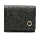 【財布】BVLGARI ブルガリ ブルガリブルガリ サークルロゴ コインケース コインパース 小銭入れ レザー ブラック 黒 シルバー金具 282231 【中古】