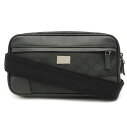 【バッグ】GUCCI グッチ GGナイロン ボディバッグ ウエストバッグ レザー ナイロン ブラック 黒 アウトレット品 336672 213317 【中古】