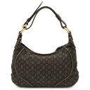 【バッグ】LOUIS VUITTON ルイ ヴィトン モノグラムミニラン マノンPM ショルダーバッグ セミショルダー ワンショルダー 肩掛け エベヌ 茶 M95621 【中古】