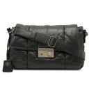 【バッグ】PRADA プラダ ショルダーバッグ 斜め掛け 2WAY クラッチバッグ セカンドバッグ ナッパレザー ブラック 黒 BR5036 【中古】