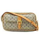 【バッグ】LOUIS VUITTON ルイ ヴィトン モノグラムミニ ジュリエットMM ショルダーバッグ 斜め掛け キャンバス レザー 青 ブルー M92004 【中古】