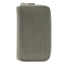【財布】LOUIS VUITTON ルイ ヴィトン タイガ ジッピーコインパース コインケース 小銭入れ レザー カーフ グラシエ グレー M32617 【中古】
