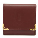 【新品未使用品】【財布】Cartier カルティエ マストライン マスト ドゥ カルティエ スクエア コインケース 小銭入れ コインパース レザー カーフ ボルドー L3000464