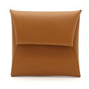 【未使用品】【財布】HERMES エルメス バスティア コインケース 小銭入れ コインパース エプソン レザー ゴールド 茶 X刻印 【中古】
