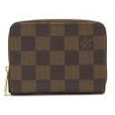 【財布】LOUIS VUITTON ルイ ヴィトン ダミエ ジッピー コインパース ラウンドファスナー コインケース 小銭入れ N63070 【中古】