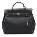 【バッグ】HERMES エルメス エールバッグ アドPM リュック バックパック トワルオフィシエ カーフ レザー 黒 ブラック □E刻印 【中古】