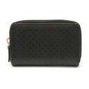 【財布】GUCCI グッチ ディアマンテ ラウンドファスナー コインケース 小銭入れ コインパース レザー ブラック 黒 シルバー金具 250465 【中古】