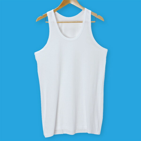 [3L・4L・5L・6L]【メンズ】【肌着】2枚組ランニングシャツ ホワイト【大きいサイズ】 13-812-900
