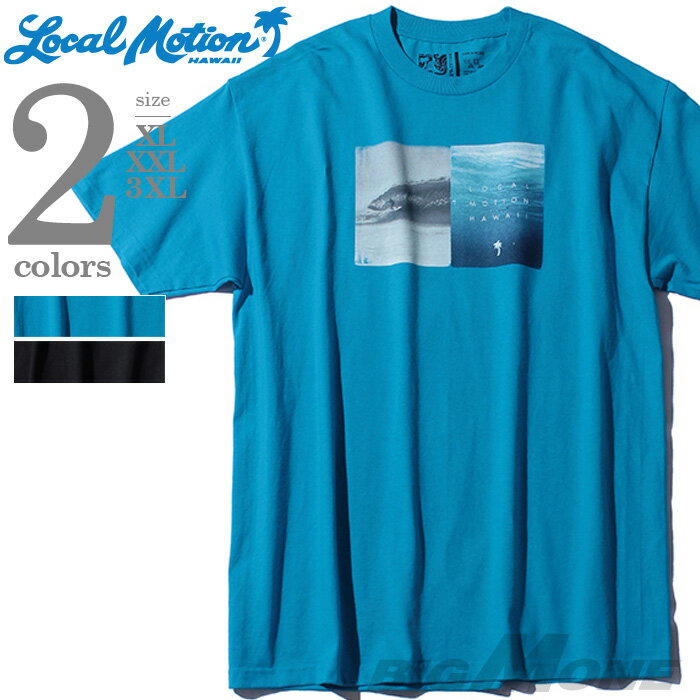 【大きいサイズ】【メンズ】LOCAL MOTION(ローカルモーション) プリント半袖Tシャツ【USA直輸入】smt-5315