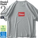 大きいサイズ メンズ DANIEL DODD オーガニックコットン プリント 半袖 Tシャツ PARTNER azt-210216