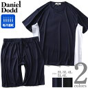 大きいサイズ メンズ DANIEL DODD 吸汗速乾 メッシュ 半袖 Tシャツ 上下セット azjj-2002114
