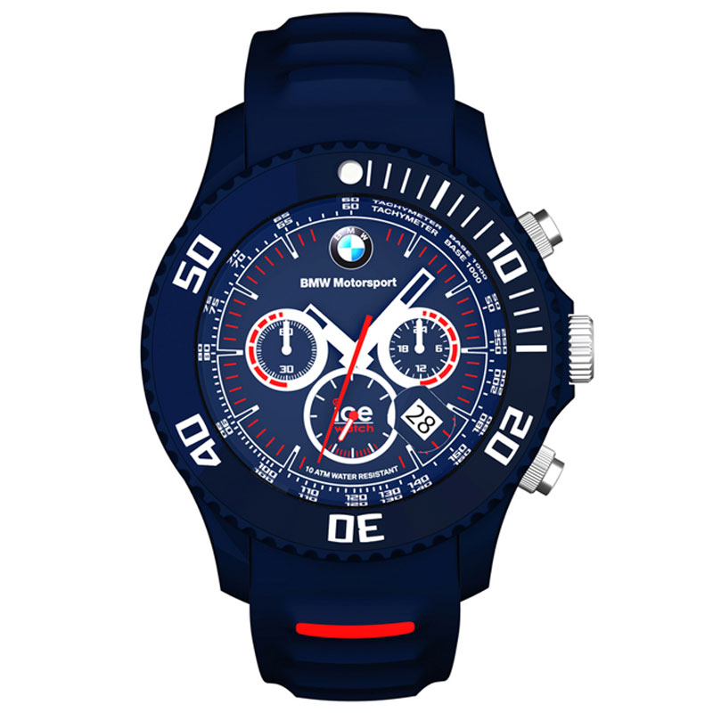 BMW Motorsport　ice watch　クロノグラフ　ダークブルー　（時計）　BMW アイスウォッチレビューでもれなくステッカープレゼント中！