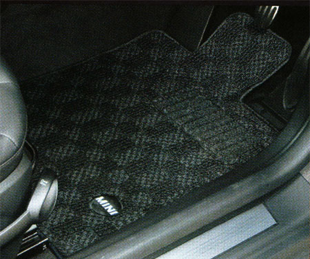BMW MINI フロアマット MINI R55(CLUBMAN) フロアマット・セット ”サキソニー・スポーツ”（ ブラック）　