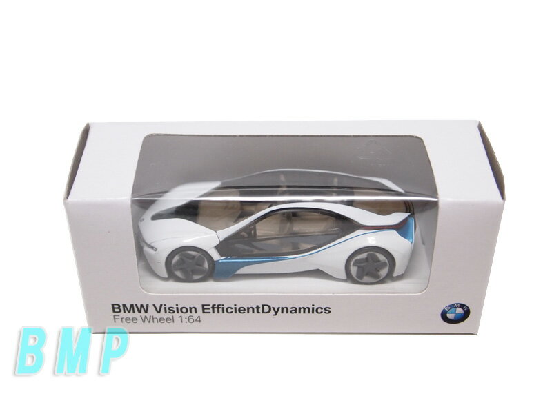 【BMW純正】BMW ミニチュアカー　BMW Vision Efficient Dynamics ホワイト 1/64　ミニカー【BMW純正】【即納】