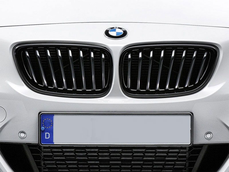 BMW 純正 F22 F23 2シリーズ M Performance ブラック キドニー グリル セット パフォーマンス