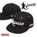 ラーキンス BB CAP【16a224】メンズ CAP/レディース CAP/ダンス/メンズ/レディース/人気/定番/NEW/ブランド/モデル/USA/キャップ/ユニセックス/ロゴ/ベースボール/クレイジーカラー /ヒップホップ/LARKINS/トカゲ/ブラック【あす楽】