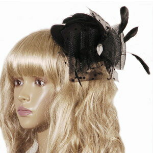 イミテーションストーン付チュールリボンミニハット acc443 ゴスロリ♪ロリータ♪パンク♪コスプレ♪コスチューム♪メイド