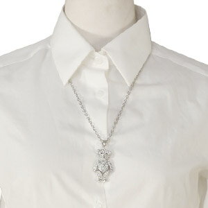 テディベアーラインストーン ペンダント acc491 ゴスロリ♪ロリータ♪パンク♪コスプレ♪コスチューム♪メイド