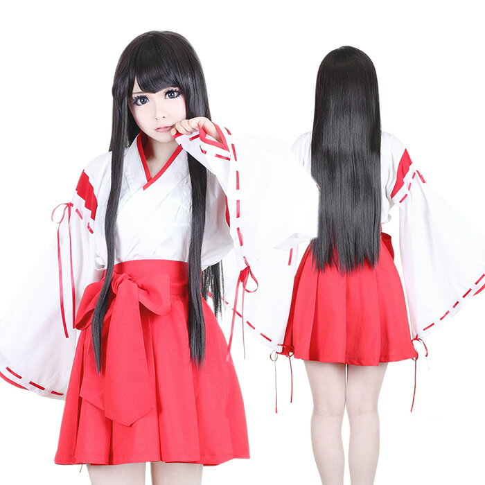 巫女 2点セット M〜4Lサイズあり costume250 ハロウィン 衣装...:bodyline:10007032