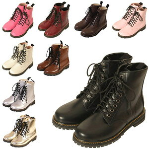 編上げワーク8穴 shoes163 ゴスロリ♪ロリータ♪パンク♪コスプレ♪コスチューム♪メイド