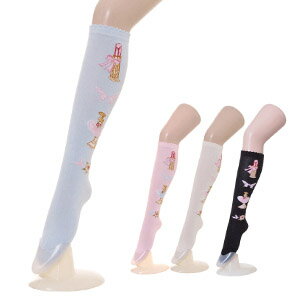 ハロウィン コスプレ コスメティック柄ハイソックス 靴下 socks レディース 小物 コスプレ　4色展開 セクシー こすぷれ はろういん socks411 衣装