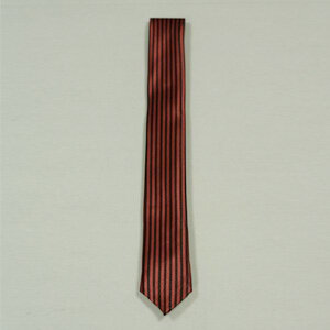 ネクタイ 細身縦ストライプ 黒赤 tie101 ゴスロリ♪ロリータ♪パンク♪コスプレ♪コスチューム♪メイド