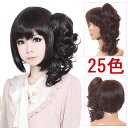 ウイッグ ポイントウィッグ 30cm 耐熱 wig カラー展...