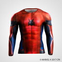BM・GEAR <スパイダーマン HOMECOMING> ロングスリーブ【BODYMAKER ボディメーカー】MARVEL スパイダ—マン ホームカミング クールダウン コンプレッションウェア ジャストフィット スパイダーマン スポーツインナー