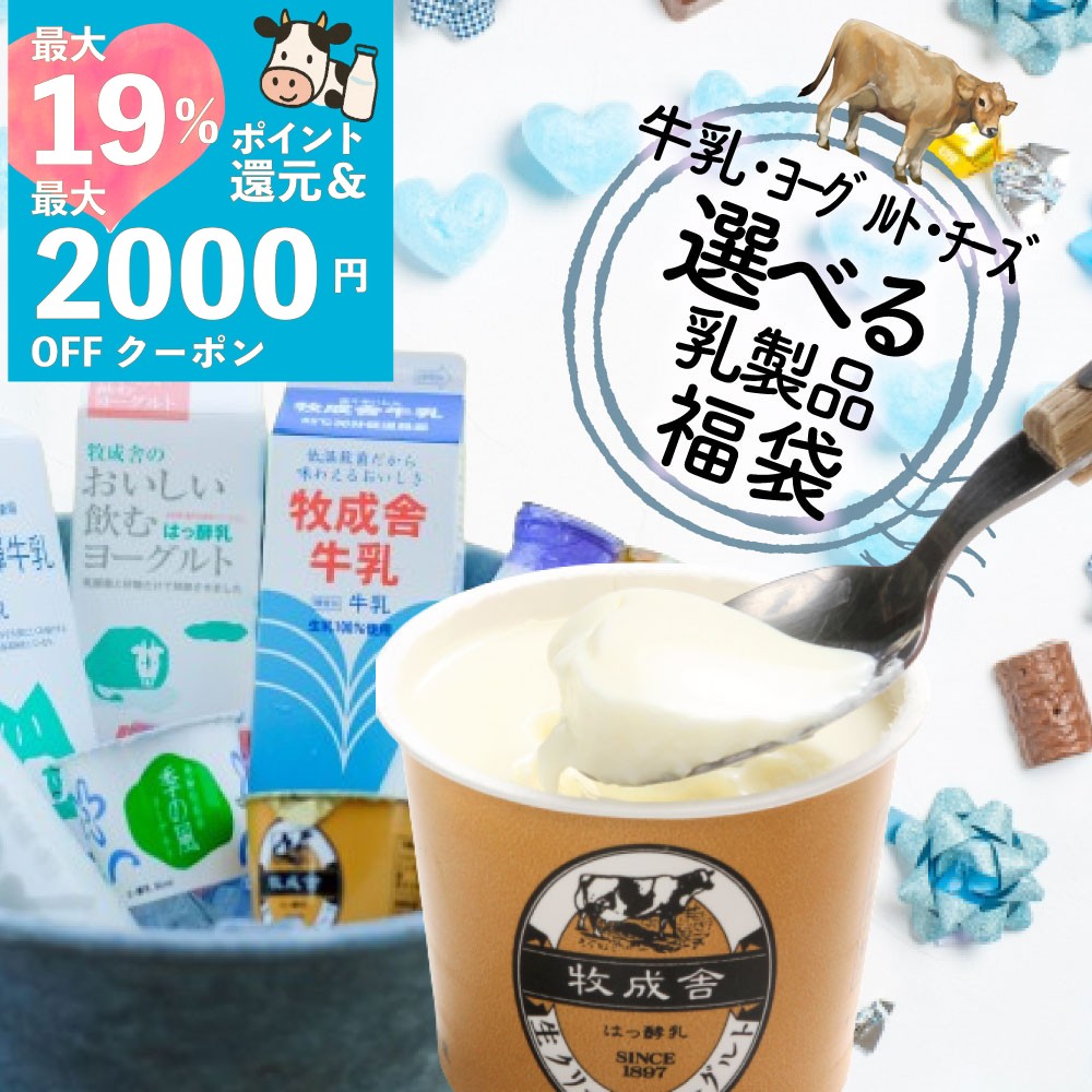 ワンダフル最大DEAL19％＋P最大10倍＆クーポンでホントにオトク！【 訳あり乳製品福袋】 2026 食品ロス 2025 福袋 食品 国産チーズ 訳あり <strong>在庫処分</strong> 訳アリ 牛乳 ヨーグルト 乳製品 詰め合わせ チーズ 牧成舎 スイーツ 送料無料 年末 ワケアリ 御歳暮 ギフト